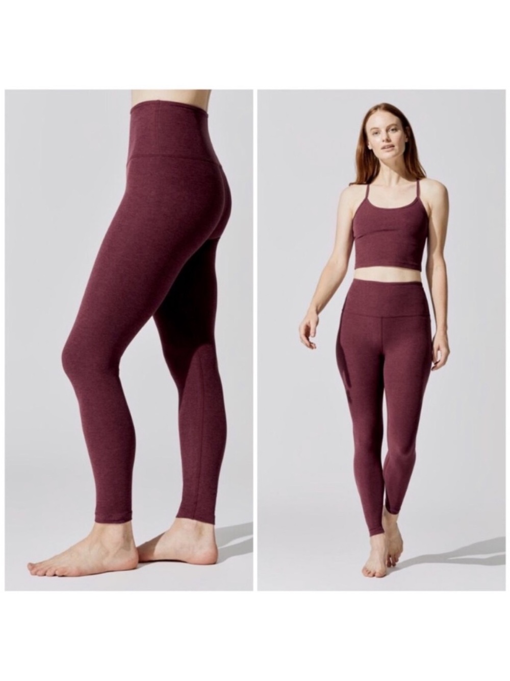 Beyond Yoga burgundy high waist leggings XXL new with tags